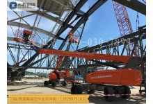 桥梁建设用直臂高空车出租，22米伸缩臂式高空作业平台出租