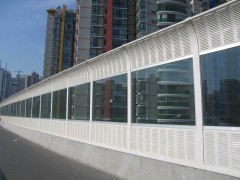 顶部弧形声屏障 高速公路铁路高架轻轨隔音降噪声屏障图3