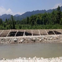 公路边坡防护堤坡防护黑色塑料土工网格 道路边坡固土土工格室