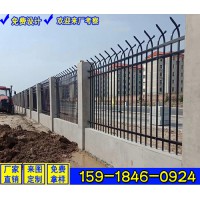 阳江学校围墙护栏一米价格 项目部蓝白色栅栏 铝合金护栏厂家