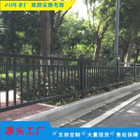 深圳灰色市政道路栏杆 佛山人行道隔离防护栏 甲型护栏分隔围栏