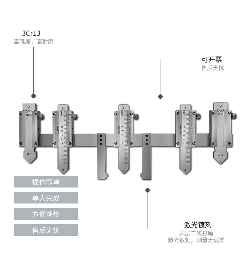 机械钢轨辙叉磨耗尺_09