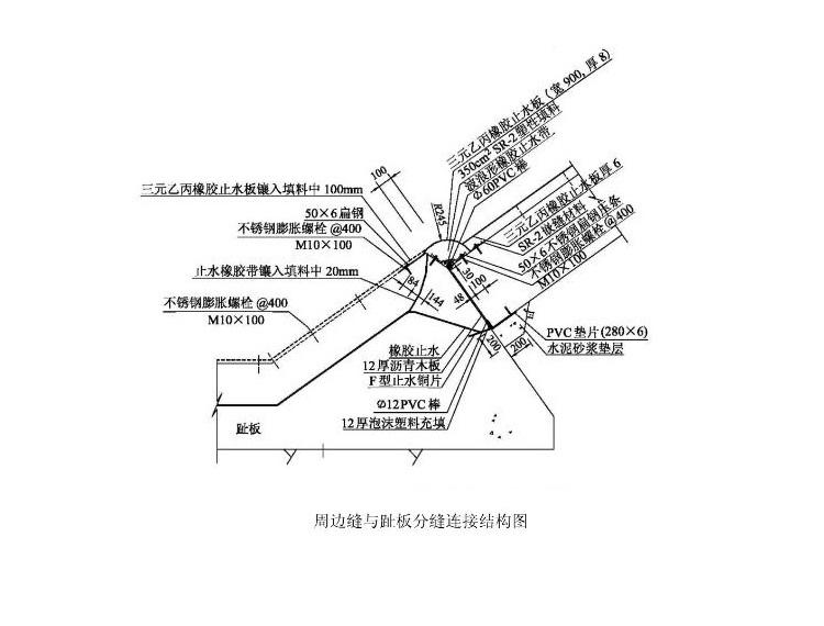 面板坝周边缝SR塑性填料施工图