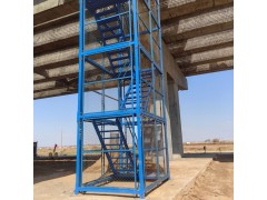 桥梁墩柱 防护网安全爬梯 装配式梯笼 基坑建筑施工图1