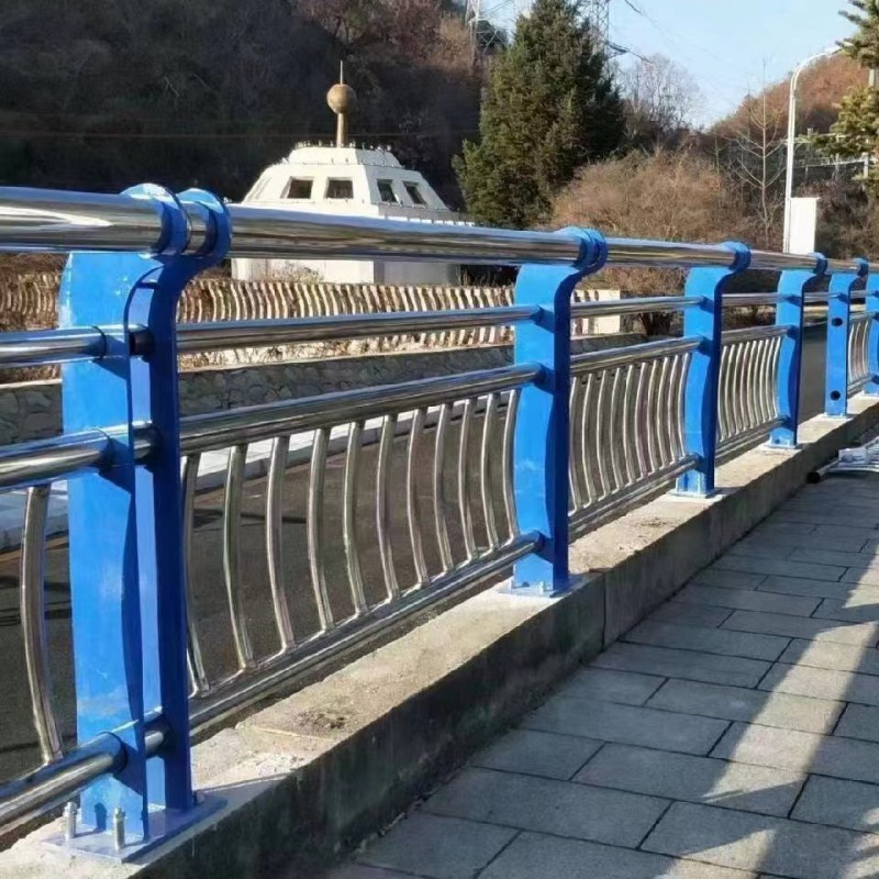 河道桥梁防撞护栏 景观围栏 桥梁铁艺栅栏支持安装图5
